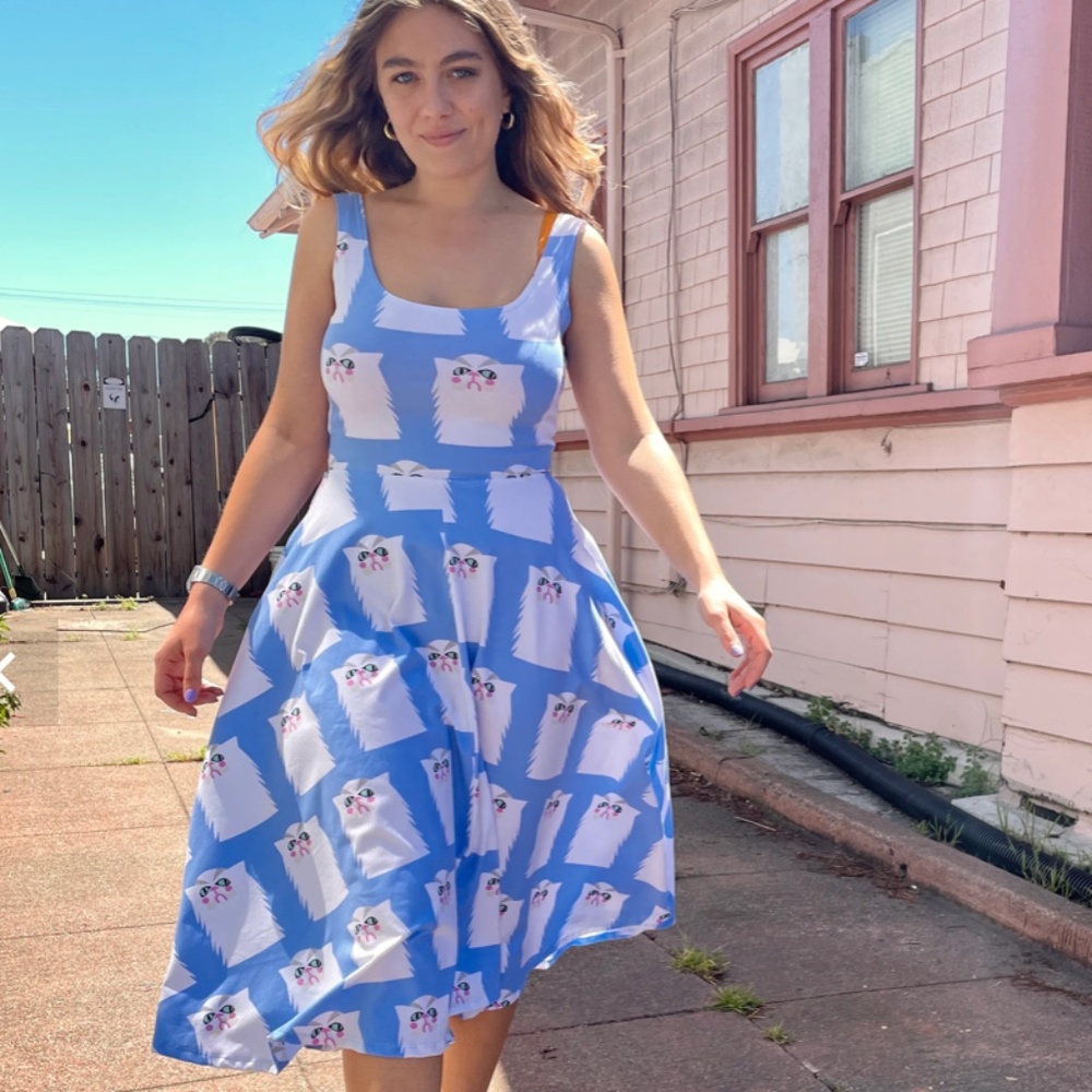 nooworks vacation dress-grumpy cat